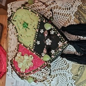 Mary Frances Heart Shaped Tassel Bag